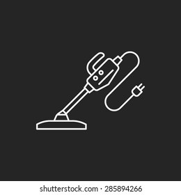 Vacuum cleaner line icon