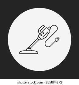Vacuum cleaner line icon