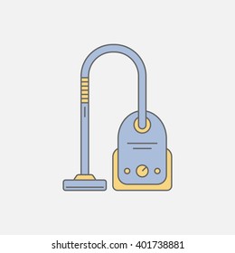vacuum cleaner line icon