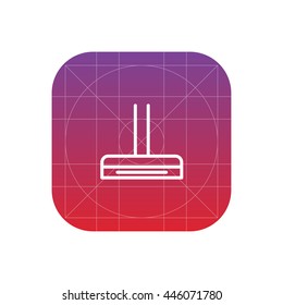 vacuum cleaner line icon