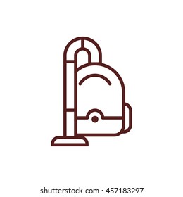 vacuum cleaner line icon