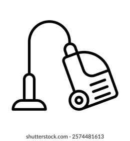 Vacuum cleaner line icon deisgn