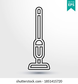 Vacuum cleaner line icon. Linear style sign for mobile concept and web design. Outline vector icon. Kitchen appliances symbol, logo. Eps 10 vector illustration.