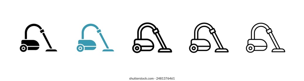 Juego de Vectores de iconos de la tubería del aspirador.