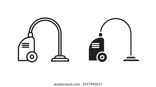 Vacuum cleaner line icon vector set.