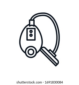 Vacuum cleaner line style icon design, House home electronic equipment tool apartment technology interior and household theme Vector illustration