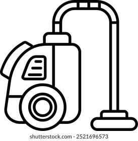 Vacuum cleaner Line vector Icon Design