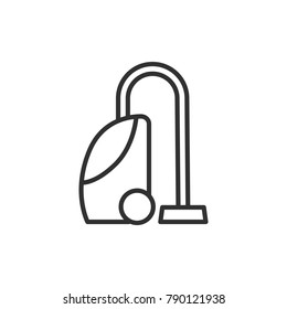 Vacuum cleaner. linear icon. Line with Editable stroke