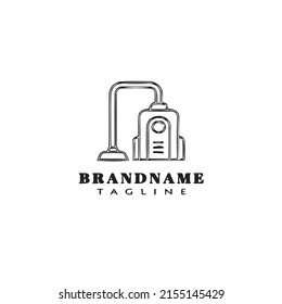 vacuum cleaner logo design icon template black modern isolated illustration