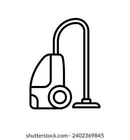 Vacuum cleaner machine icon for cleaning dust
