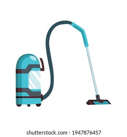 Icono moderno del limpiador de vacío. Elemento limpiador de alfombras o ciclón de robot lavador. Equipo de limpieza de vectores de dibujos animados para el hogar, la oficina o el automóvil