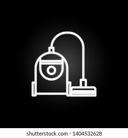 a vacuum cleaner neon icon. Elements of intelligence set. Simple icon for websites, web design, mobile app, info graphics