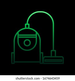 Ein Staubsauger-Nolan-Symbol. Einfache dünne Linie, Vektorillustration von Intelligenz-Icons für i und ux, Website oder mobile Anwendungen