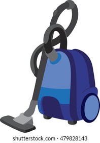 vacuum cleaner on white background for your design. Vector illustration