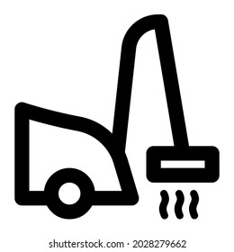 Vacuum cleaner outline icon, suitable for set electonics icons