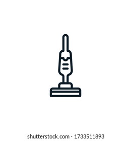 Vacuum cleaner outline icons. Vector illustration. Editable stroke. Isolated icon suitable for web, infographics, interface and apps.