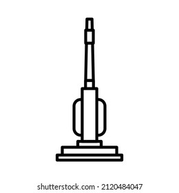 Vacuum Cleaner Outline Vector Icon Illustration