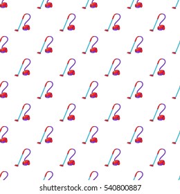 Vacuum cleaner pattern. Cartoon illustration of vacuum cleaner vector pattern for web