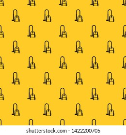 Vacuum cleaner pattern seamless vector repeat geometric yellow for any design