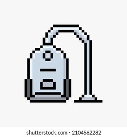 Vacuum cleaner in pixel art