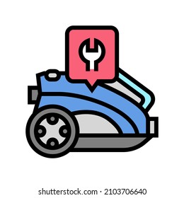 Vacuum Cleaner Repair Color Icon Vector. Vacuum Cleaner Repair Sign. Isolated Symbol Illustration