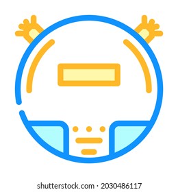 vacuum cleaner robot color icon vector. vacuum cleaner robot sign. isolated symbol illustration