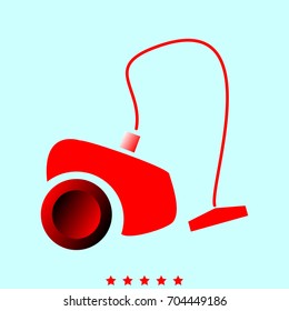 Vacuum cleaner  set  icon .