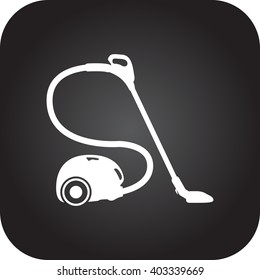 Vacuum cleaner  sign simple icon on  background