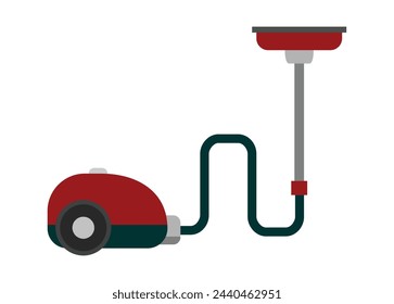 Vacuum cleaner. Simple flat illustration.