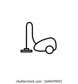Vacuum cleaner simple line icon vector illustration