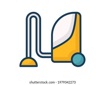vacuum cleaner single isolated icon with filled line style