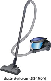 vacuum cleaner small Electrical Machine cleaning equipments vector on white background