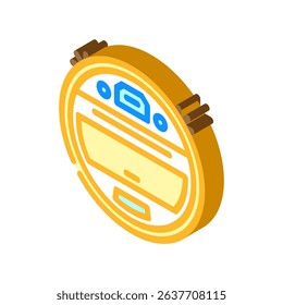 vacuum cleaner smart home isometric icon vector. vacuum cleaner smart home sign. isolated symbol illustration