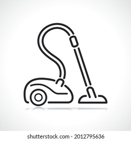vacuum cleaner thin line icon