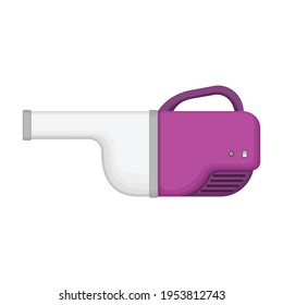 Vacuum cleaner vector cartoon icon. Vector illustration electric vacuum on white background. Isolated cartoon illustration icon of cleaner.