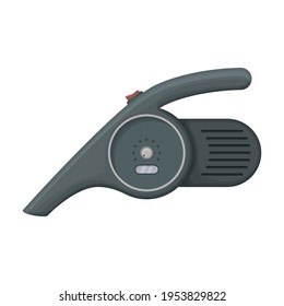 Vacuum cleaner vector cartoon icon. Vector illustration electric vacuum on white background. Isolated cartoon illustration icon of cleaner.