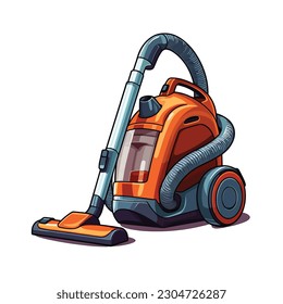 Vacuum cleaner vector clip art illustration