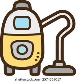 Vacuum cleaner vector doodle illustration and graphic