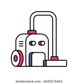 Vacuum Cleaner Vector Filled outline illustration style icon. EPS 10 file 