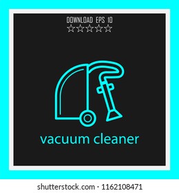 vacuum cleaner vector icon