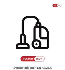 Vacuum cleaner vector icon