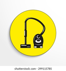 Vacuum cleaner. Vector icon.