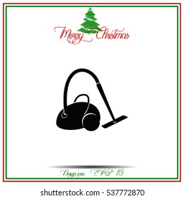 Vacuum cleaner vector icon