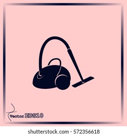 Vacuum cleaner vector icon