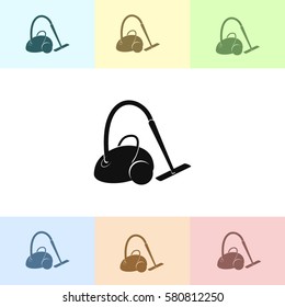 Vacuum cleaner vector icon