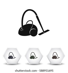 Vacuum cleaner vector icon