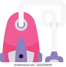 Vacuum cleaner vector icon design, Housekeeping symbol, Office caretaker sign, porter or cleanser equipment stock illustration, Electric Mop concept