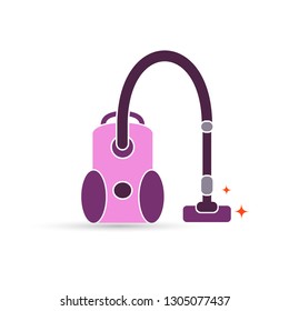 Vacuum cleaner vector  icon isolated on white background