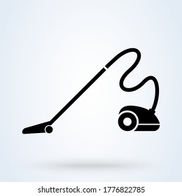 Vacuum cleaner vector icon. isolated on white background vacuum cleaner