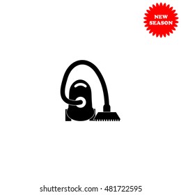 Vacuum cleaner vector icon isolated on white background.